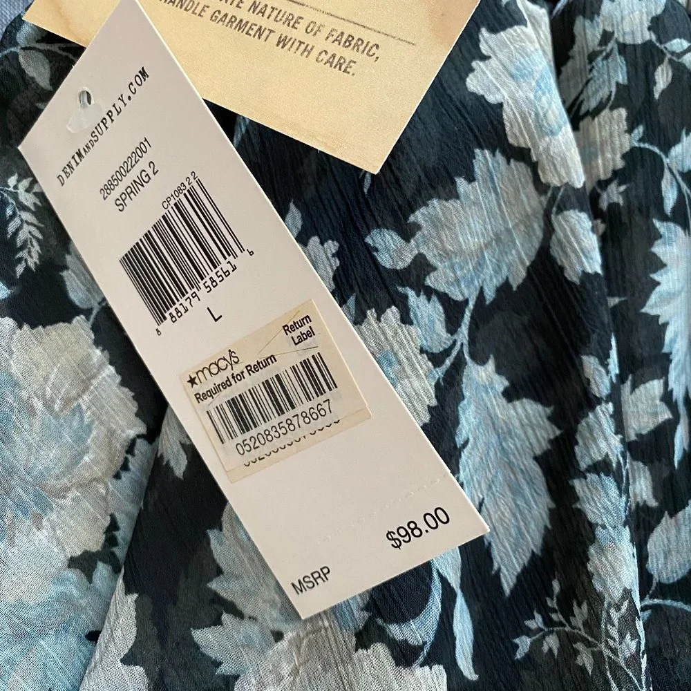 NWT Ralph Lauren Denim & Supply 3-Tier High-Low Skirt size L - Picture 9 of 16